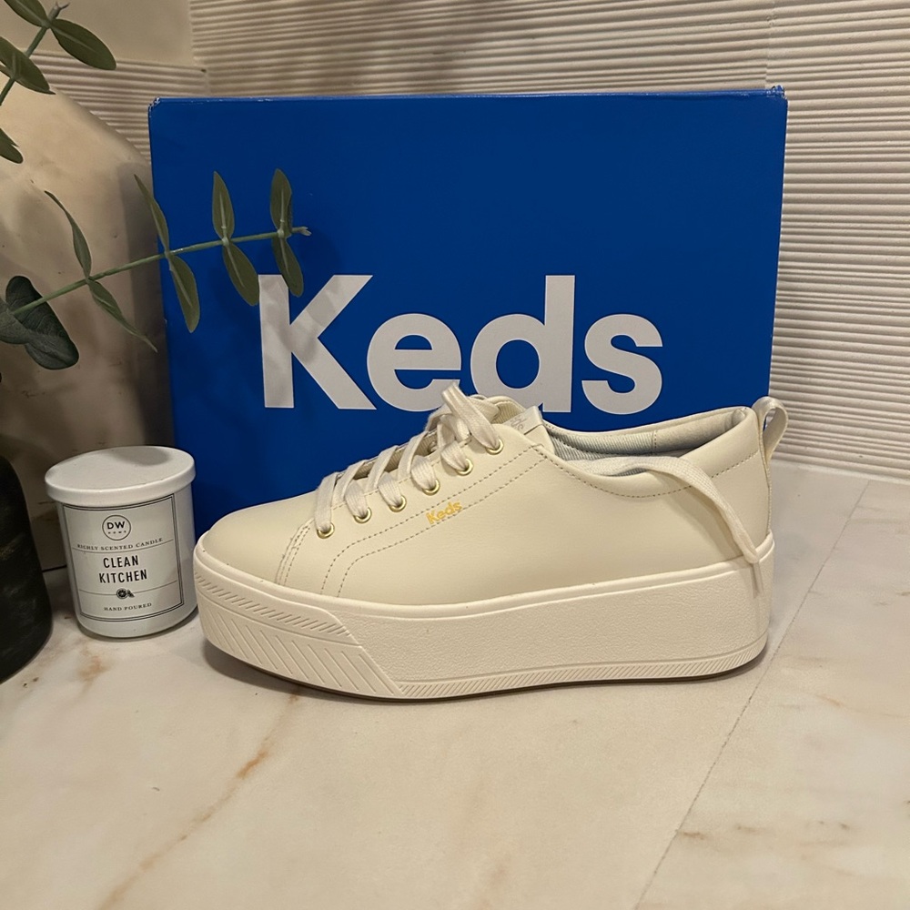 Keds White Platform Sneakers